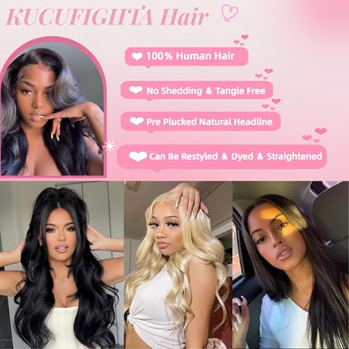 Body Wave Lace Front Wigs Human Hair 200% Density 13x4 HD Transparent Lace Front Wigs for Women Glueless Wigs Human Hair Pre Plucked with Baby Hair Natural Black 30 Inch
