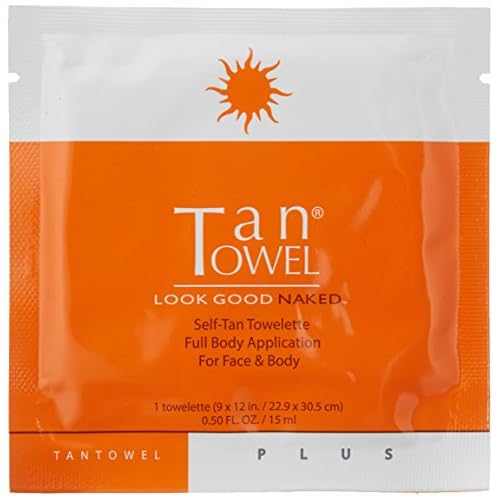 Tan Towel Full Body Plus Creme, 15 Count