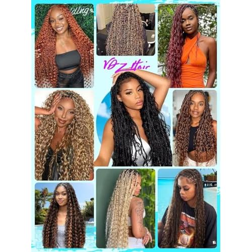 12A 613 Blonde Human Braiding Hair for Boho Braids 5 Bundles 22 Inch 160g Deep Wave Braiding Hair for Bohemian Knotless Braids 100% Unprocessed Brazilian Virgin Bulk Hair Extensions No Weft