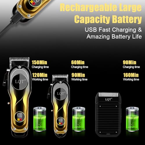 Hair Clipper Set Professional Hair Trimmer Electric Foil Shaver Razor for Men Haircutting Machine for Barber Clippers and Trimmers Grooming Kit Nose Body Hair Trimmer