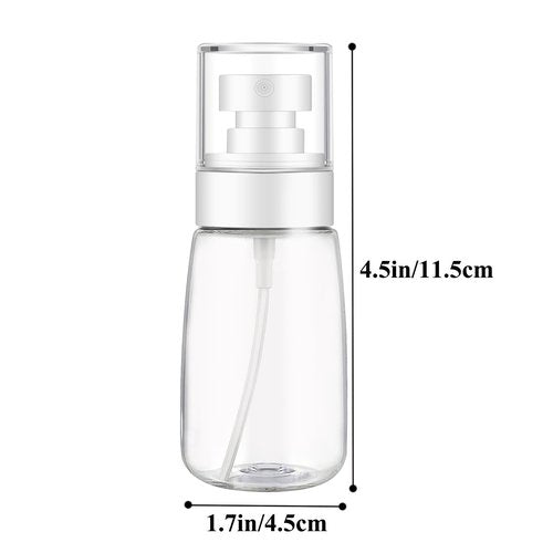 DNSEN 3 Pack Spray Bottle 2oz/60ml Empty Small Fine Mist Clear Travel Size Bottles Water Spray Bottle for Hair Face Plants