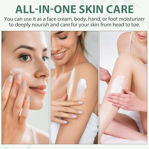 Beef Tallow for Skin, Tallow and Honey Balm, Natural Whipped Tallow Cream for Face & Body Moisturizer, Tallow Cream with Honey & Beeswax, Body Lotion Skin Care for Sensitive Skin, 4.2 oz