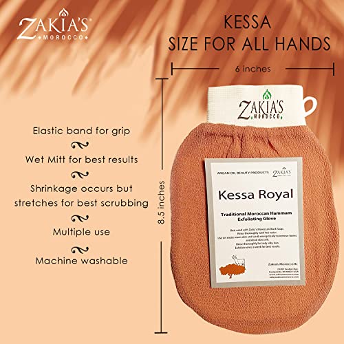 Original Kessa Exfoliating Glove - Teal Blue - Microdermabrasion Exfoliating Mitts, Removes unwanted dead skin, dirt and grime and Keratosis Pilaris. Great for spray tan removal. 1 unit