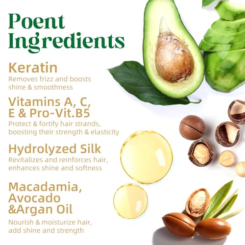 Hair Treatment Serum Capsules - Hair Treatment Serum - Vitamins A C E Pro B5 - No Rinse Conditioner for Women & Men