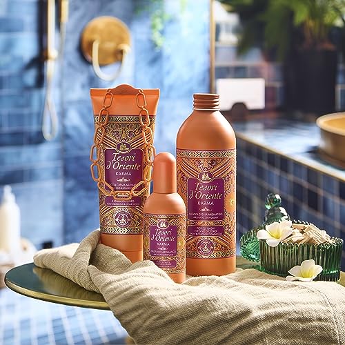 Tesori d'Oriente Karma Aromatic Body Wash with Nashi Flower and Cedar Wood 500 ml, 16.9 Fl Oz made in Italy [italian import]