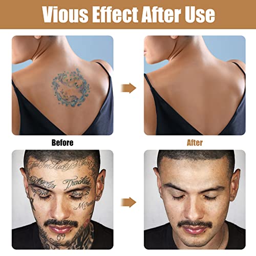 Tattoo Cover Up Makeup, 2 Colors Tattoo Cover Up Concealer, Suitable for Scars, Vitiligo, Spots, Waterproof and Sweatproof