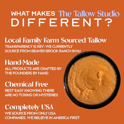 Antioxidant Tallow Face Balm - 100% Grass Fed & Organic | Handmade in Small Batches (2oz)