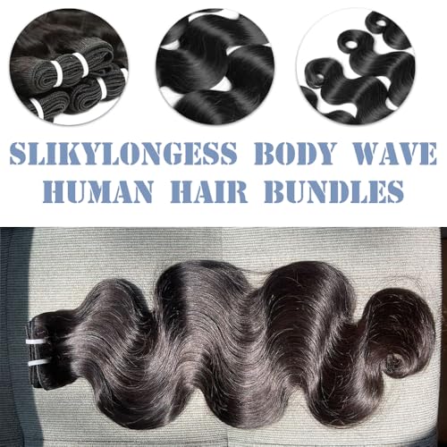 12A Human Hair Bundles 14 16 18 20 Inch Body Wave Bundles Human Hair 100% Unprocessed Brazilian Virgin Quick Weave Natural Black