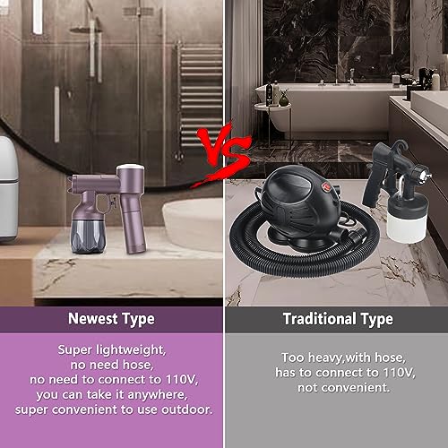 Portable Spray Tan Machine Professional Cordless Self Tanning Gun Rechargeable and Handheld Perfect for Home Salon DIY Mobile Travel and Beach