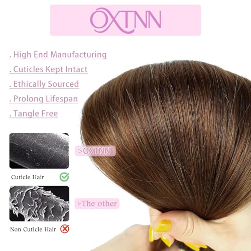 Clip in Hair Extensions Real Human Hair Chocolate Brown 12 inch 7pcs 70g/Pack, Human Hair Clip in Extensions, Salon-Grade Quality, Easy Comfort Wear for Women (#4, 12 inch)