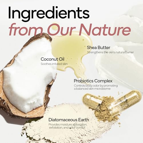 Aluminum-free Natural Deodorant | 72 Hour Odor Protection | for Women and Men, Non-Toxic | Sandalwood & Musk Scent (1.76 oz)
