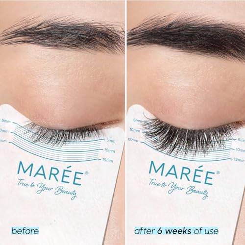 MAREE Eyelash Serum To Grow Lashes & Brows - Eye Lash Serum for Eyelash Growth Without Prostaglandin - Rapid Enhancing Lash Growth Eyebrow Boost Oil - S?rum De Pesta?as Suero Para Pesta?as Crecimiento