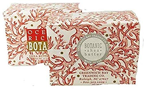 Greenwich Bay Trading Company Set of Two 10.5 oz Shea Butter Soap Bars (Ocean Riche)