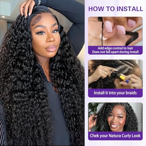 Burmese Curly Human Crochet Hair 20 Inch 120g Human Feather-Line Invisible Crochet Hair Pre Separated Knotless Crochet Human Hair For Braiding Twist