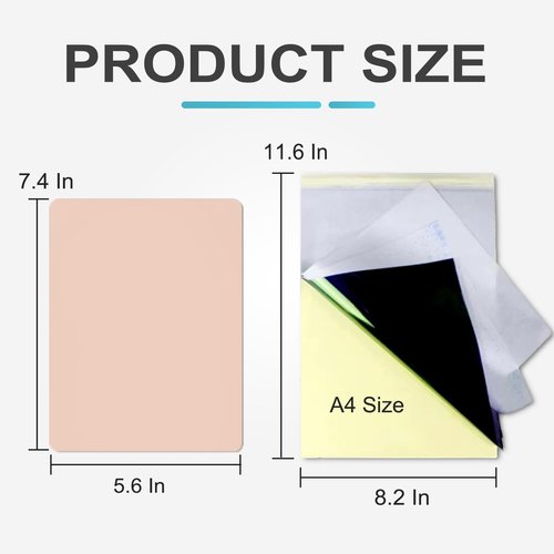 Yugui 30Pcs Tattoo Practice Skin Kit 3MM - 10Pcs Double Sided Reusable Fake Skin & 20Pcs Transfer Stencil Paper for Beginners to Professional Artists Thick Practice Supplies with Tracing Paper