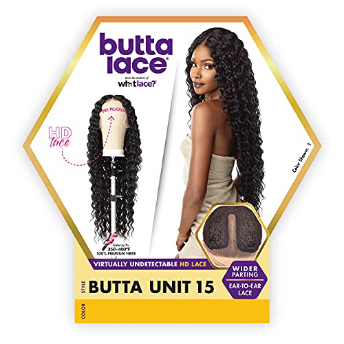 Sensationnel Butta Lace Wigs - Unit 15 Extra Wide 5 Inch Deep Parting Synthetic Preplucked Hairline Glueless Lacefront (BALAYAGEHAZELNUT)