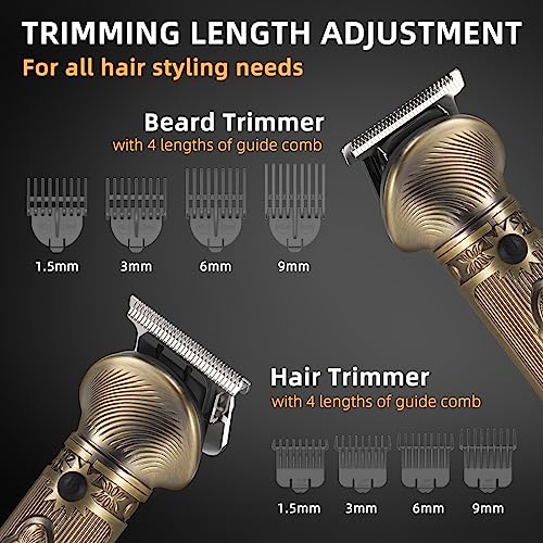 Beard Trimmer for Men, Travel Electric Shavers for Men with Case, Cordless Hair Clipper, Mens Grooming Kit for Mustache Body Nose Face - 180 Mins Shaving, Gifts for Him & Father