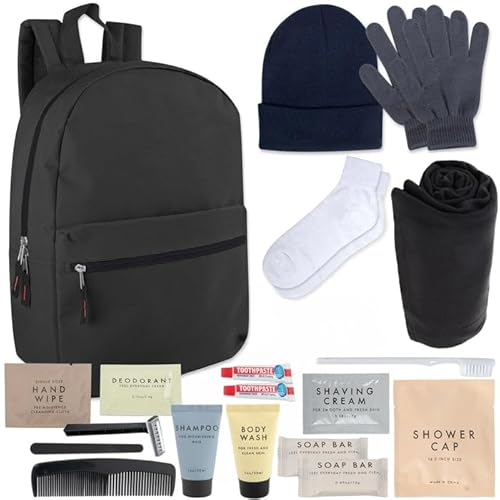 12 Pack Homeless Care Package Supplies Bulk Winter Care Kit, Homeless Winter Hygiene Kit Supplies in Bulk, 20 Pieces