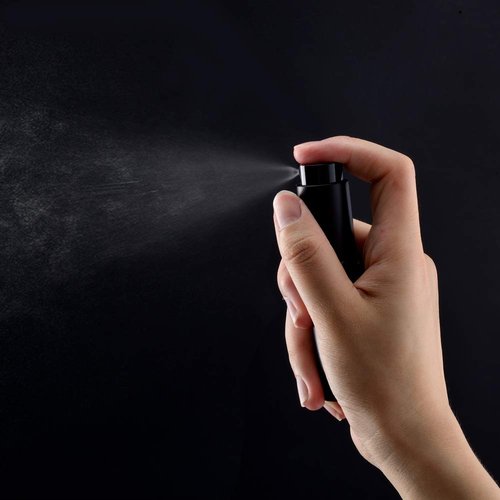 KOIBITO 7PCS/8ML Portable Refillable Mini Perfume Atomizer Bottles, Empty Cologne Spray Bottle, Pocket Travel Perfume Bottles Include Refill Tools(Matte Black)