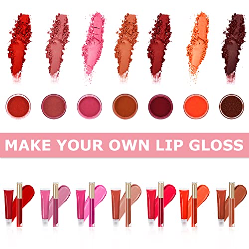 Lip Gloss Making Kit, Lip Gloss Kit, Diy Lipgloss Set, Fun Make Your Own Lipgloss Kids Lip Gloss for Girls, Women, Moisturizing Lip Gloss Base, Jojoba Oil, Tubes, Gift for Her