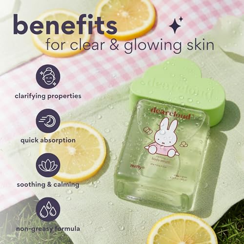 Miffy Clarifying Body Serum ? Ultra Hydrating Serum with AHA/BHA/Cica ? Korean Skin Care Body Serum for Smooth, Clear Skin (5.24 fl oz)