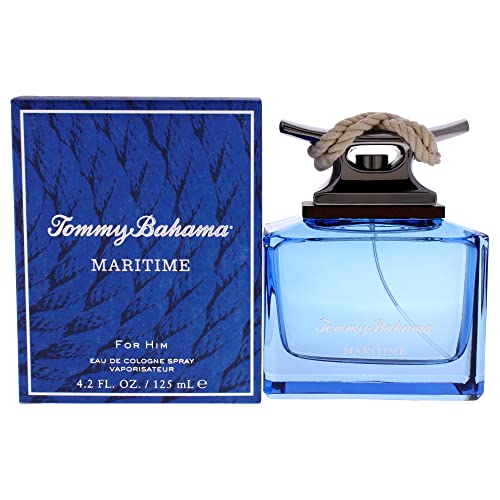 Tommy Bahama Maritime Eau de Cologne for Men, Notes of Bergamot, Jasmine, & Sandalwood, Fresh & Warm Scent