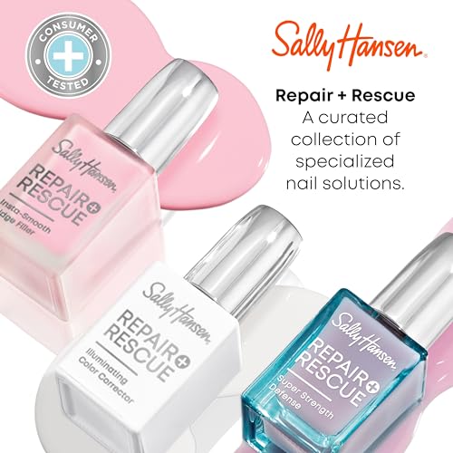 Sally Hansen Nail Treatment Repair + Rescue Super Strength Defense | Nail Strengthener | Fortifies Weak Nails & Delivers Stronger Nails in 1 Week