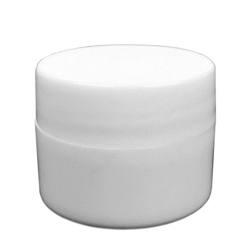 Beauticom 12 Pieces 7G/7ML (0.25oz) WHITE Sturdy Thick Double Wall Plastic Container Jar with Foam Lined Lid for Pills, Medication, Ointments and Other Beauty and Health Aids - BPA Free