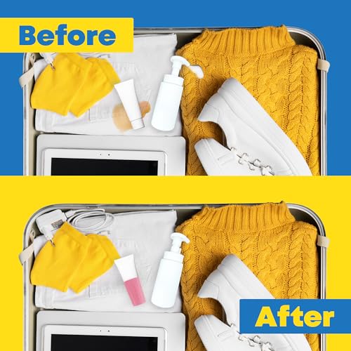 Multi-Size Silicone Bottle Covers for Travel ? Leak-Proof Stretchable Sleeves & Safety Clip Locks, Silicone Covers for Travel Toiletries, Bottle Sleeves for Traveling Essentials