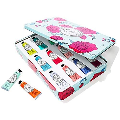 La Chatelaine Deluxe Hand Cream Gift Set Tin | Mothers Day Gift Ideas | Mom Gifts | Oprah's Favorite Things | 20% Organic Shea Butter Formula | Made in France | Natural and Organic Lotion (12 x 1 oz)