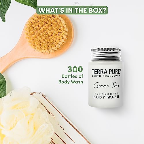 Terra Pure Green Tea Body Wash, 1 oz. In Jam Jar With Organic Honey And Aloe Vera (Case of 300)