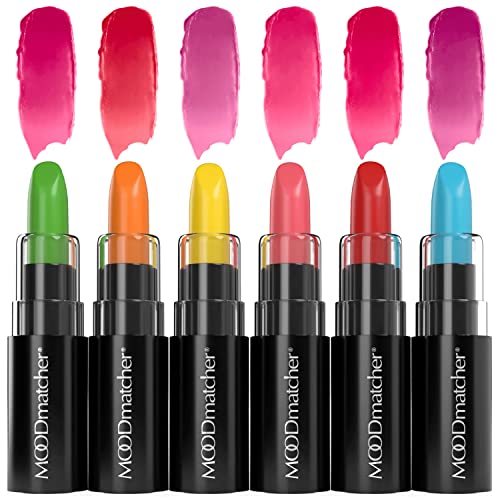 MOODmatcher original Color Changing Lipstick ? 12 Hours Long-Lasting, Moisturizing, Smudge-Proof, Easy to Apply Creamy Lipstick, Glamorous Personalized Color, Premium Quality ? Made in USA