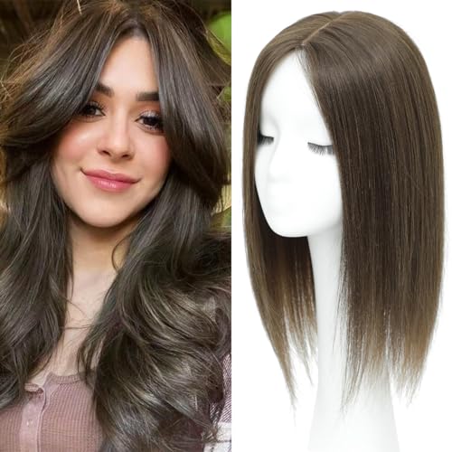 Hair Toppers for Women,Hair Toppers for Women Real Human Hairs No Bangs Top Hairs Extensions/Pieces for Thinning Hari 16Inch