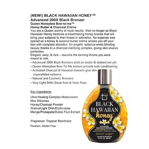 Black Hawaiian Honey Advanced 200X Black Bronzer 13.5oz