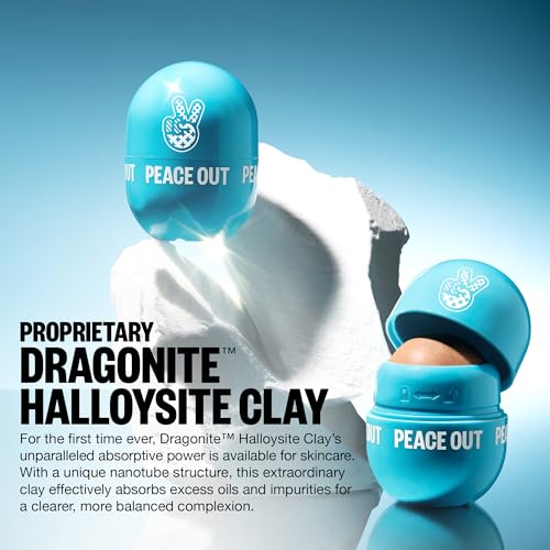 PEACE OUT Skincare Instant Pore & Oil Control Roller with Halloysite Clay
