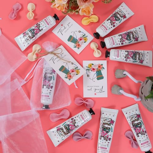 Kolewo4ever 90pcs 30 Sets Nurse Hand Cream Nursing Appreciation Gifts CNA Week Gifts Travel Size Hand Lotion for Dry Cracked Hands Gifts for Nursing Graduation Nurses Week New Nurses