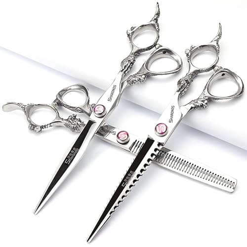 6/7/8/9 inch Professional Hair Cutting Thinning Scissors Barber Shears Hairdressing Salon Set (7-inch 4pc)