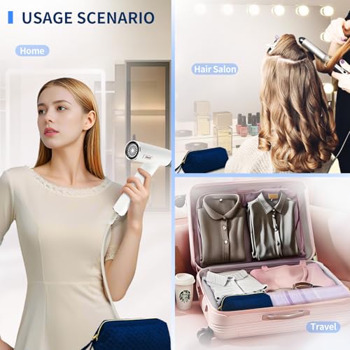 Hair Tools Travel Bag for Shark Flexstyle, Portable Shark Hair Dryer Case, Waterproof Dustproof Shockproof Flat Curling Iron Travel Organizer, Blue