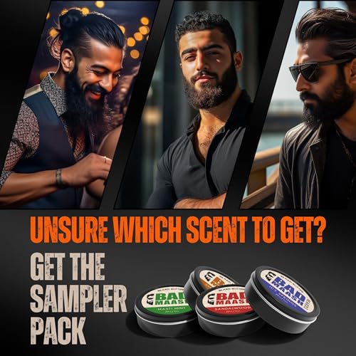 Beard Butter 4-Pack Sampler ? Premium Grooming Kit for Beard Care & Style | Infused with All-Natural Shea Butter | Made in North America | 4 x 1oz Tins