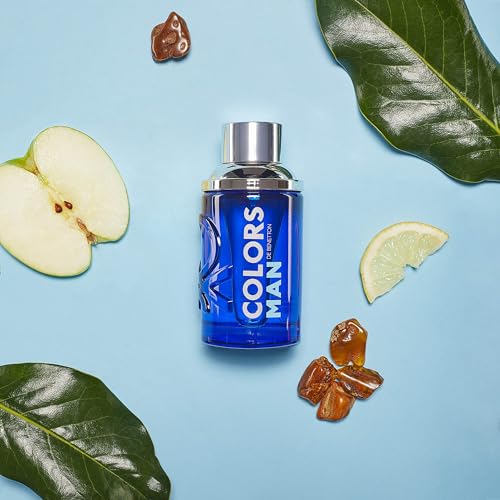 Benetton Colors Man Blue Eau de Toilette Spray For Men 3.4 Oz