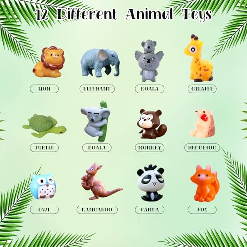 Bath Bombs for Kids with Surprise Inside Kid with Jungle Toys Inside, 12-Pack Organic Bath Bombs for Boys Bubble Bath with Magic Bathbombs, Birthday Gifts for Boys