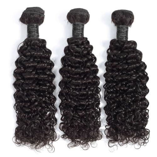 Bundles Human Hair Deep Wave 20 22 24 Inch 12A Deep Curly Bundles Human Hair Extensions 100% Unprocessed 3 Bundle Brazilian Virgin Human Hair Extensions Wet and Wavy Double Weft Bundles Natural