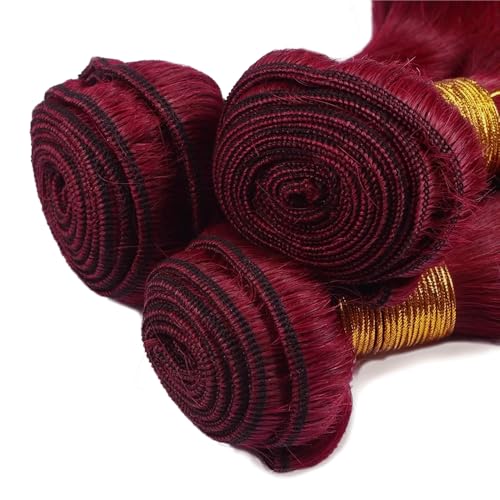 30 30 30 Inch Burgundy Bundles 99J Wine Red Straight Human Hair Bundle Double Weft 99J Wine Red Bundles Burgundy Straight Bundles Human Hair