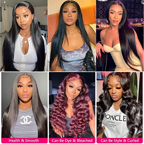 10A Brazilian Straight Human Hair Bundles 22 24 26 Inch 100% Unprocessed Virgin Straight Weave 3 Bundles Deals Human Hair