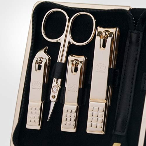 Korean Nail Clipper! World No. 1. Three Seven (777) Premium Quality Gift Travel Manicure Grooming Kit Nail Clipper Set Made in Korea, Since 1975 (940RG)