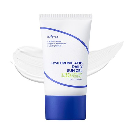 IsNtree Hyaluronic Acid Aqua Gel Cream 100ml, 3.38 fl oz + Hyaluronic Acid Daily Sun Gel 50ml, 1.69 fl oz