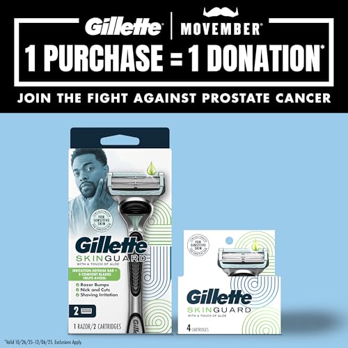 Gillette SkinGuard Men's Razor Blades, 8 Blade Refills