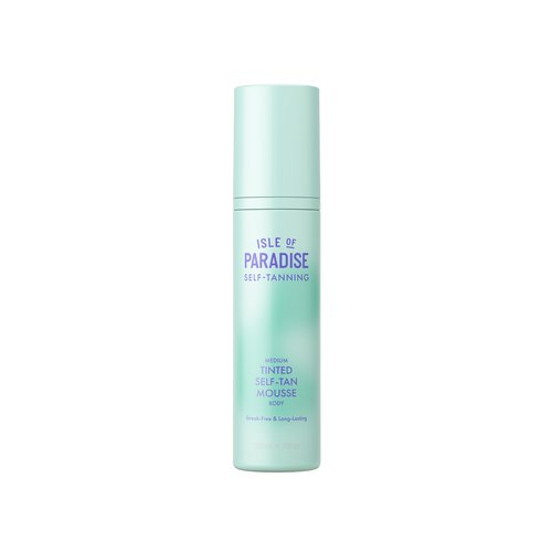 Isle of Paradise Tinted Self Tanning Mousse- Light, Streak-Free Self Tanner, Natural-Looking & Lasts Up to 7 Days, Vegan & Cruelty Free Sunless Tanning Foam Mousse, 6.76 fl oz.