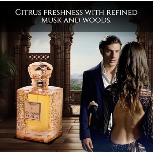Prince Parfums Dubai ? Story of Gourmand Vanilla ? Women¡¯s Extrait de Parfum 3.4 Ounces ? Luxury Perfume with Coconut, Peach, Tiare Flower & Vanilla ? Romantic, Sweet & Long Lasting Fragrance
