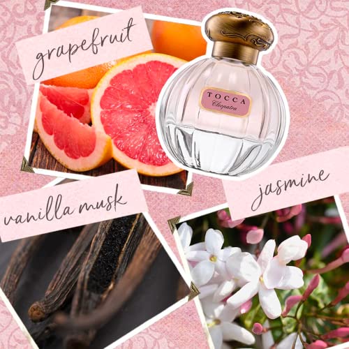 Tocca Cleopatra Perfume for Women, 1.7oz (50 ml) - Warm Floral, Grapefruit, Jasmine, & Vanilla Musk Fragrance